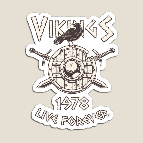 Item preview, Vikings Live Forever 1978 - Norse Birthday designed and sold by anziehend.