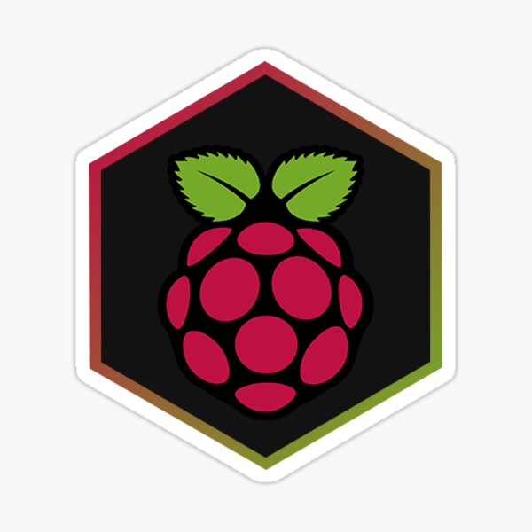 Raspberry Pi Hexagon Sticker