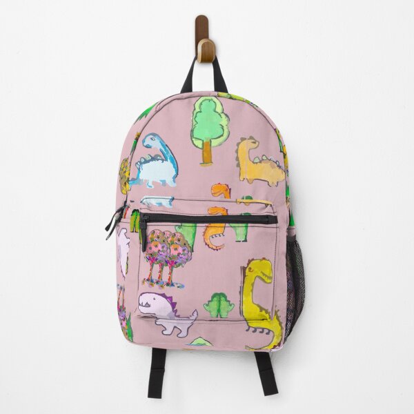 Item preview, Dinosaurs parade on pink designed and sold by LATIGO BAYNE.