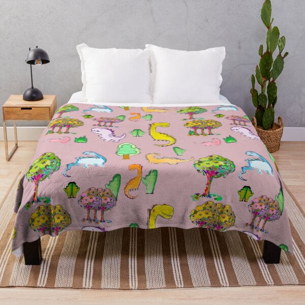 Item preview, Dinosaurs parade on pink designed and sold by LATIGO BAYNE.