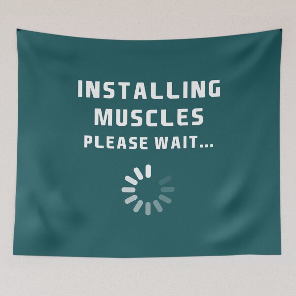 Item preview, Installing muscles Please Wait designed and sold by shnazzy-s-tangi.