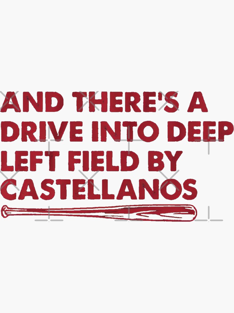 Nick Castellanos Jersey Sticker for Sale by meganhoban