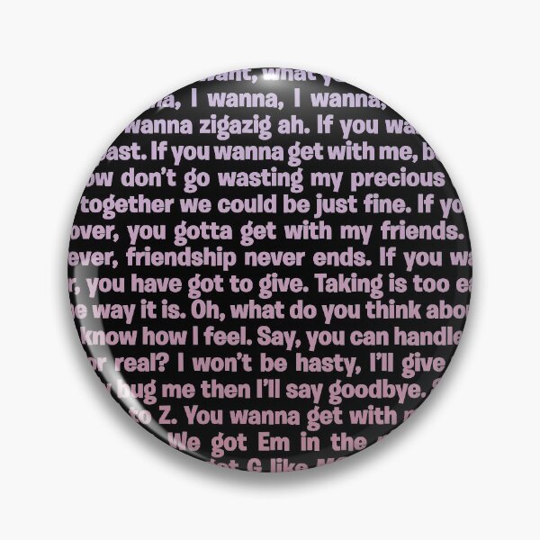 Item preview, Wannabe - Spice Girls (lyrics) v.1 designed and sold by x1brett.
