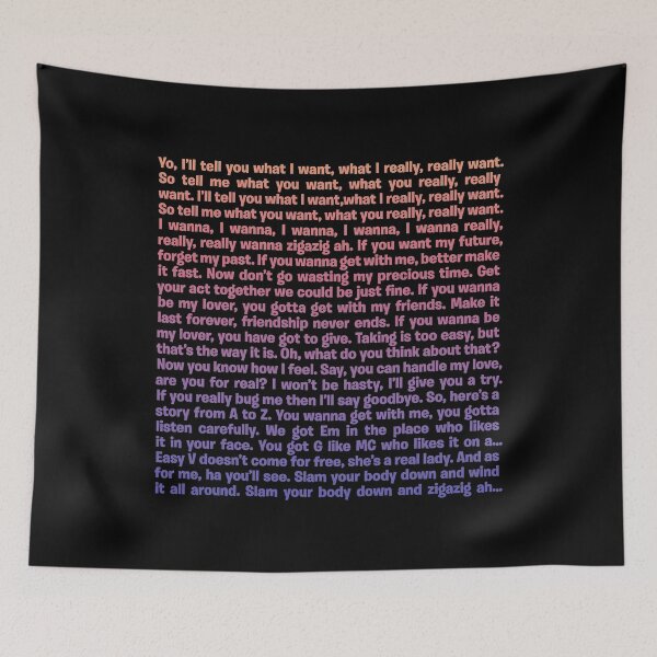 Item preview, Wannabe - Spice Girls (lyrics) v.2 designed and sold by x1brett.