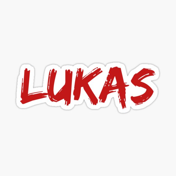 Lukas Name Tag Stickers Redbubble<script async src=
