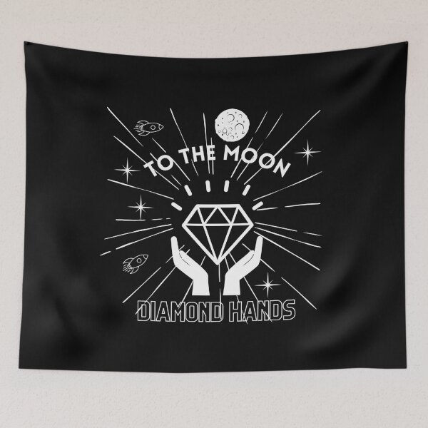 Item preview, To The Moon The Diamond Hands designed and sold by wanasak.
