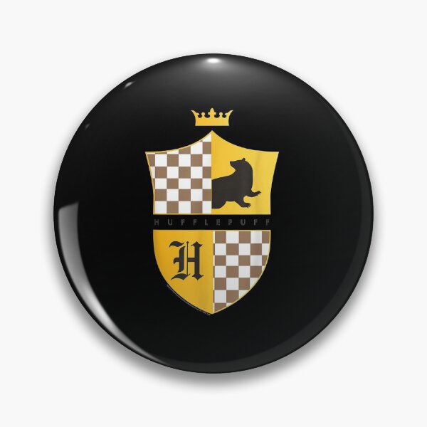 Item preview, Hufflepuffzz Checkered Shield Crest designed and sold by gagehelen718.
