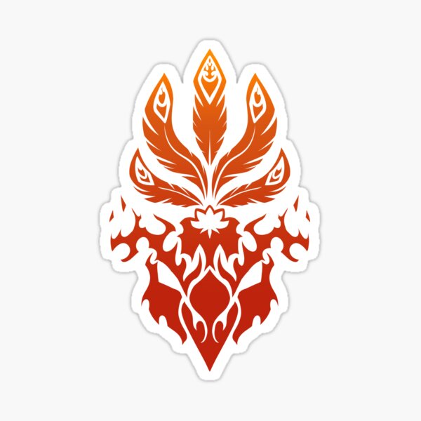 Vermillion Bird of the South Sticker