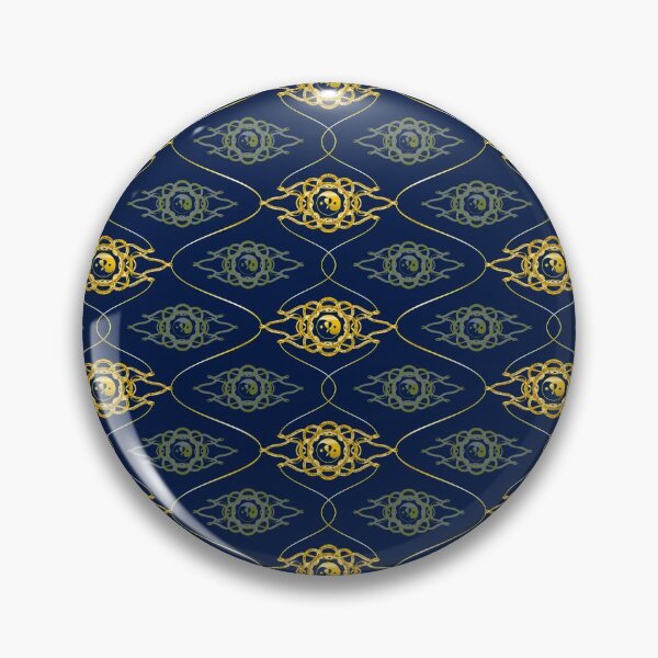 Item preview, Katy Perry Never Really Over Gold Batik Pattern Blue Background 2 designed and sold by cryaboutitnow.