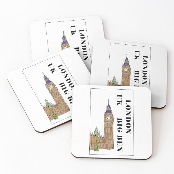 Item preview, Colored illustration of the Big Ben famous landmark in London, UK designed and sold by Kalin-Lyfe.