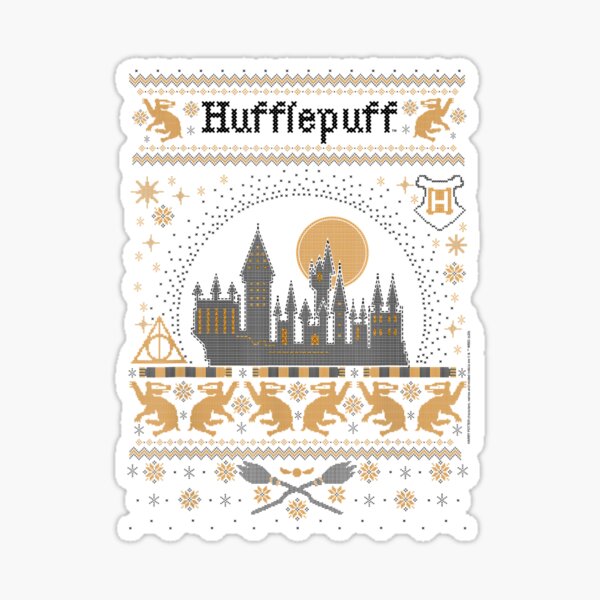 Christmas Hufflepuffzz Ugly Sweater Sticker