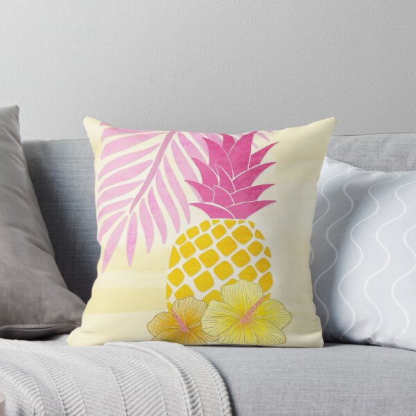 Item preview, Pineapple and summer vibes in yellow and pink designed and sold by Sandra Brezina.