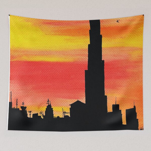 Item preview, City Painting designed and sold by LataArtStudio.
