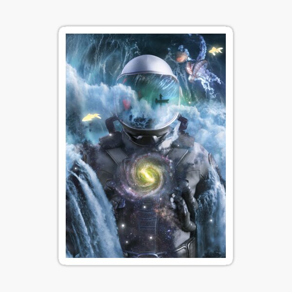 Astronaut In The Ocean Sticker