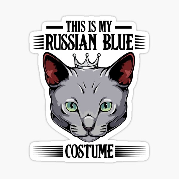 Russian Blue Cat Sticker