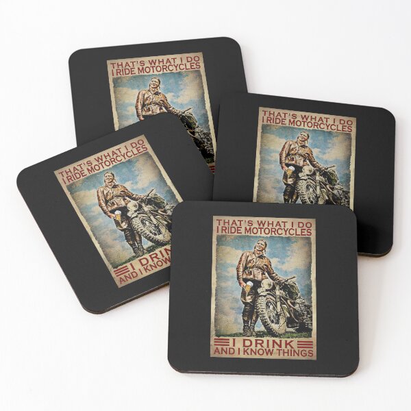 Item preview, That's What I Do I Ride Motorcycles I Drink And I Know Things designed and sold by MagicatcoArt.