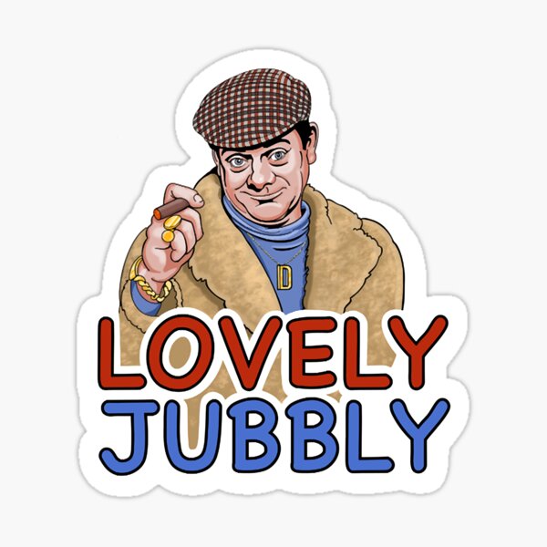 lovely-jubbly-sticker-for-sale-by-chrispullen-redbubble