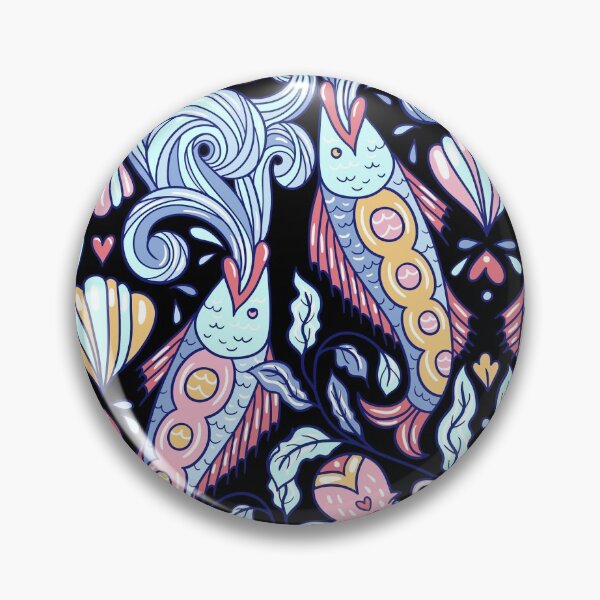Item preview, fish abstract design designed and sold by tangledgayathri.