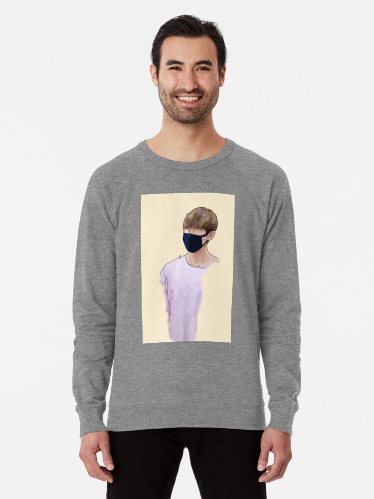 Bts V Airport Fashion Lightweight Sweatshirt By Kibvmart