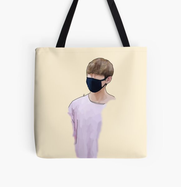 Kim Taehyung/V airport fashion bts line art Tote Bag for Sale by sibib