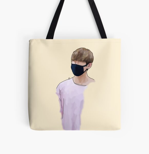 Kim Taehyung/V airport fashion bts line art Tote Bag for Sale by