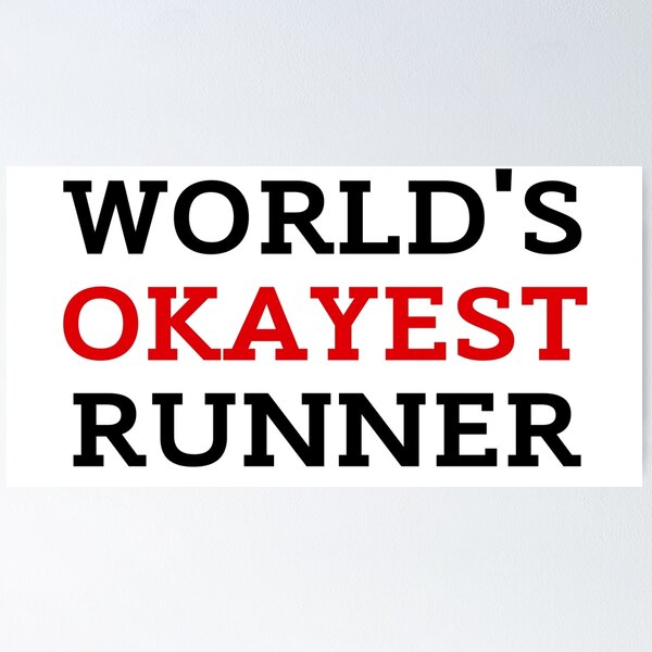 Item preview, World's Okayest Runner designed and sold by ZestyFruit.