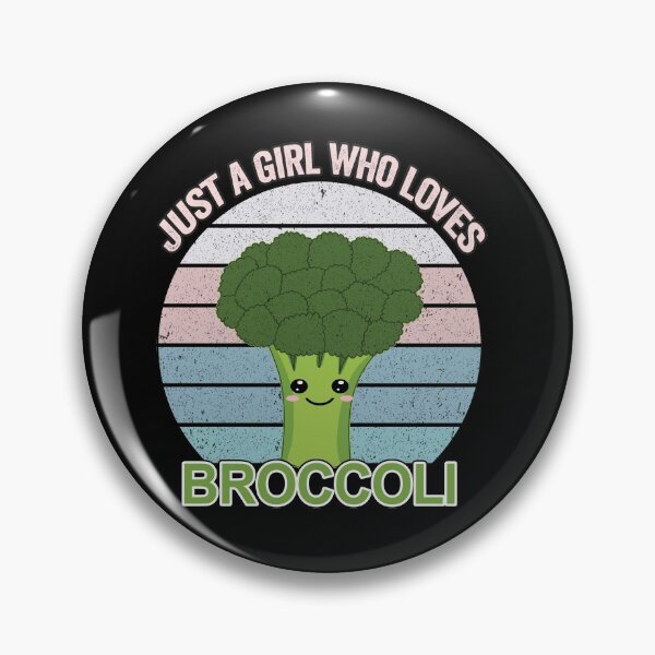 Item preview, Just a Girl Who Loves Broccoli Funny Vintage Broccoli Gift designed and sold by SaliDesigner.