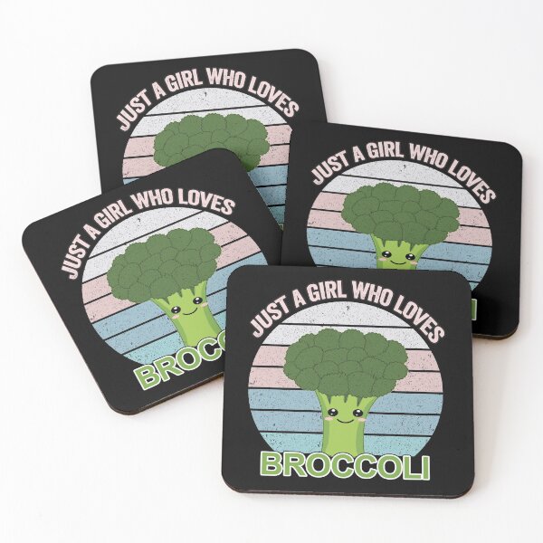 Item preview, Just a Girl Who Loves Broccoli Funny Vintage Broccoli Gift designed and sold by SaliDesigner.