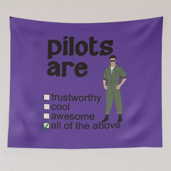 Item preview, Pilots Are Trustworthy, Cool, Awesome - Professions We Love designed and sold by DerekJSmith.