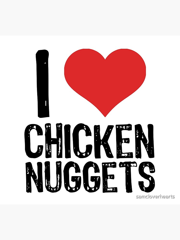 Disover I Love Chicken Nuggets Premium Matte Vertical Poster