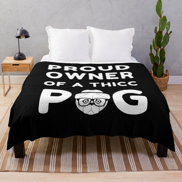 Item preview, Proud Owner Of A Thicc Pug black designed and sold by Trendy Merch 90.