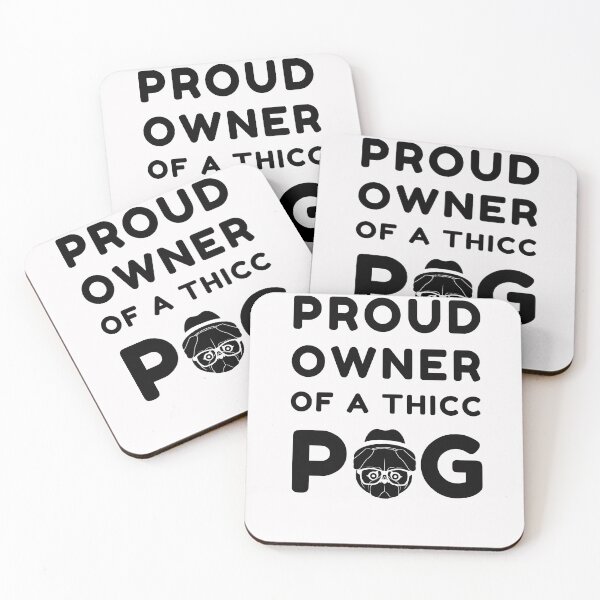 Item preview, Proud Owner Of A Thicc Pug designed and sold by Trendy Merch 90.