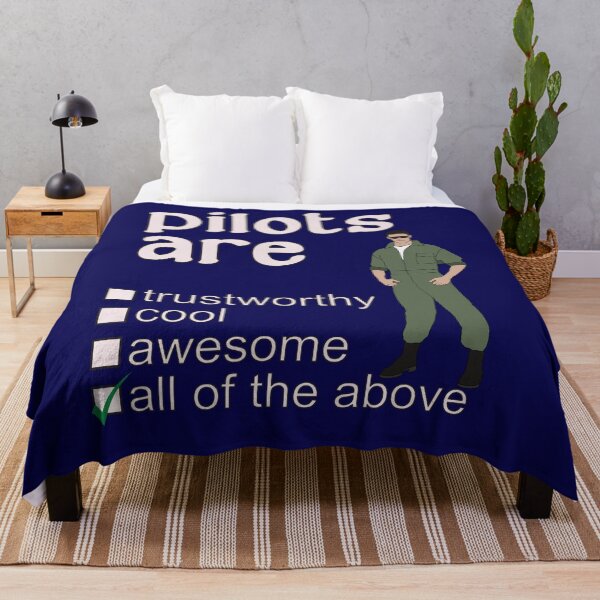 Item preview, Pilots Are Trustworthy Cool Awesome - Professions We Love designed and sold by DerekJSmith.