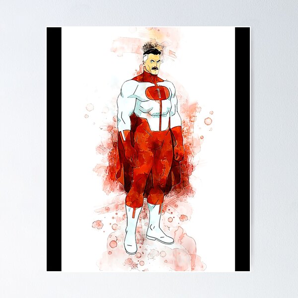 Item preview, Póster Acuarela invencible OmniMan designed and sold by giantunadvised1.