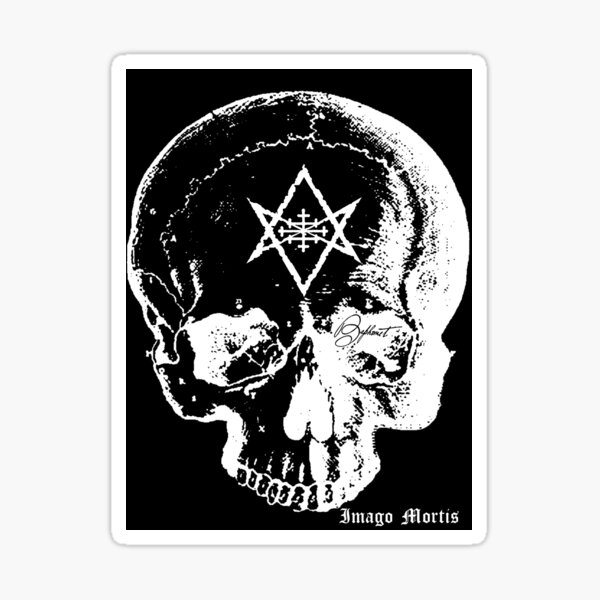 Baphomet Skull Sticker