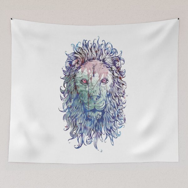 Item preview, lion drawing in watercolor designed and sold by coolt-sherit.