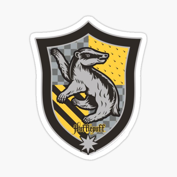 Hufflepuffzz Shield Crest Sweat Sticker