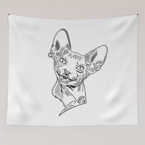Item preview, sphynx cat, cool cat designed and sold by PawsoMania.