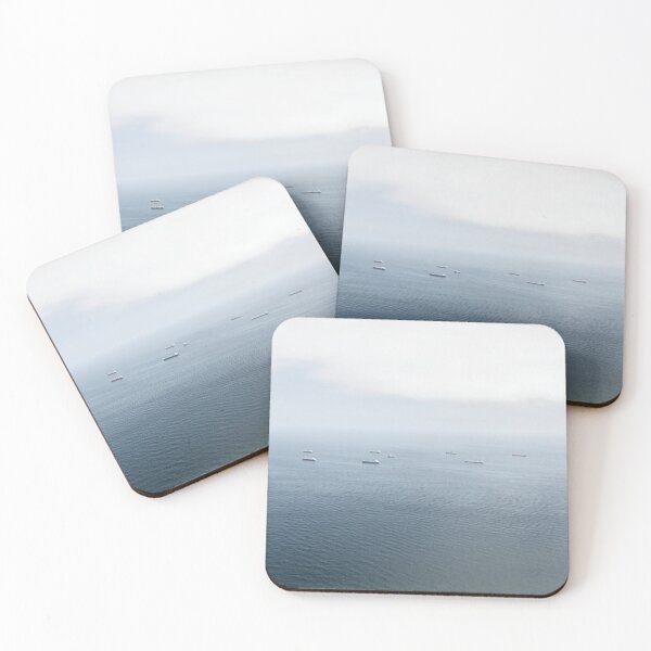 Item preview, Ships on deep blue sea water designed and sold by AgaRadDesigns.