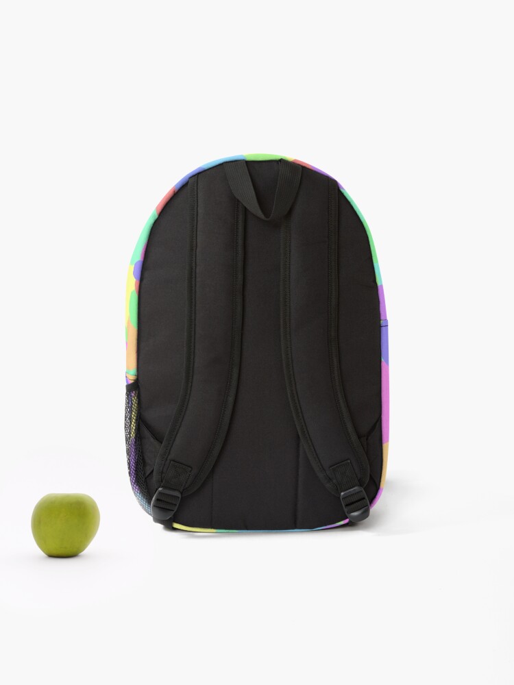 Thumbnail 2 of 3, Backpack, Abstract Dots - Multicoloured designed and sold by ShutterStudios.