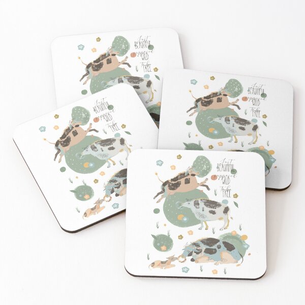 Item preview, Print with cows. Just supposed to be beautiful, wild & free  designed and sold by Tayastore.