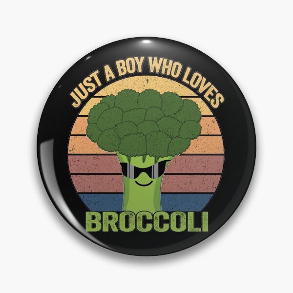 Item preview, Just a Boy Who Loves Broccoli Funny Vintage Broccoli Gift designed and sold by SaliDesigner.