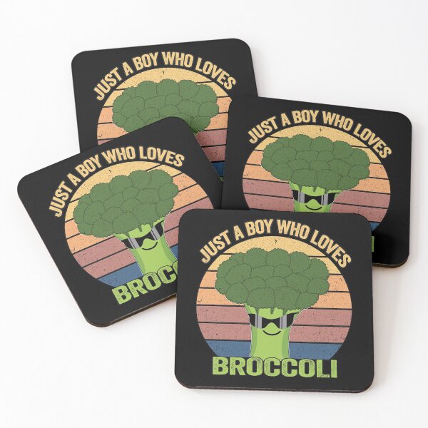 Item preview, Just a Boy Who Loves Broccoli Funny Vintage Broccoli Gift designed and sold by SaliDesigner.