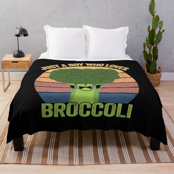 Item preview, Just a Boy Who Loves Broccoli Funny Vintage Broccoli Gift designed and sold by SaliDesigner.