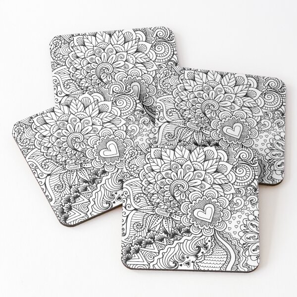 Item preview, Mandala art abstract flowers background designed and sold by Somjaijaithieng.