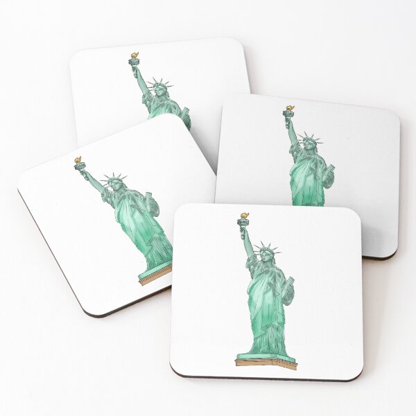 Item preview, Colored illustration of the USA's Statue of Liberty monument designed and sold by Kalin-Lyfe.