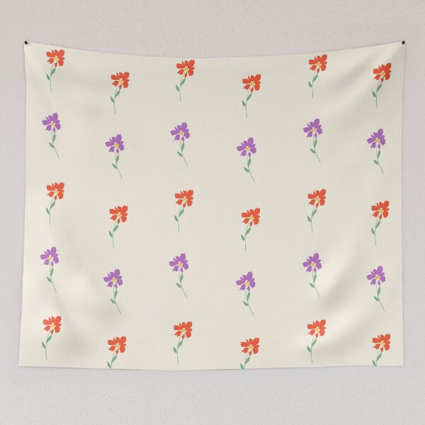Item preview, Red Purple Flower Pattern designed and sold by REINVIGORATED.