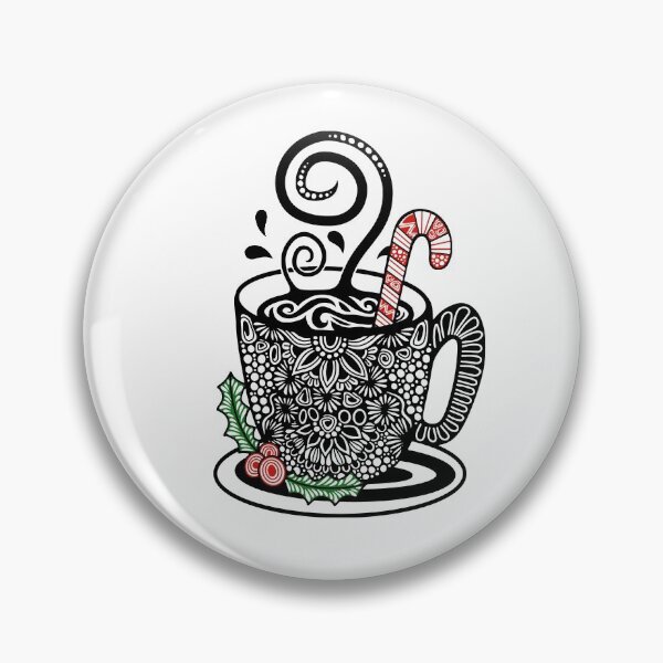 Item preview, Coffee Zentangle Aztec art designed and sold by SpecialGift79.