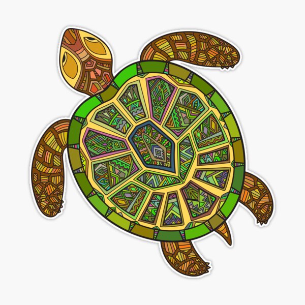 ★Original ART ‘Turtle’ A Very Blue Turtle, Original Fine Art Watercolor Painting