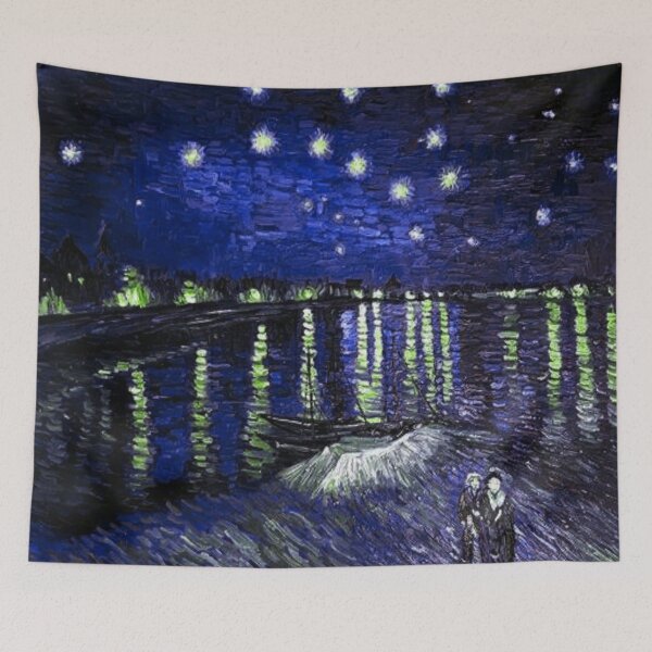 Item preview, Vincent van Gogh - Starry Night Over the Rhone,No,02. designed and sold by Vivanne-art.